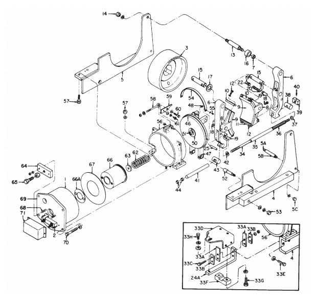 General Electric IC9528 A102 13" Brake