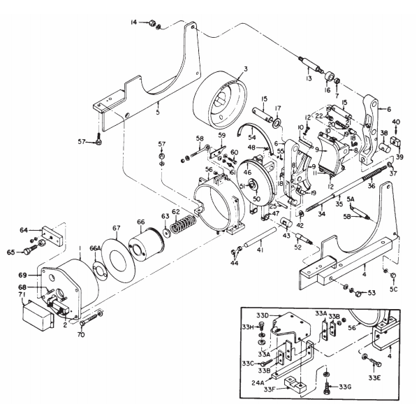 General Electric IC9528 A105 23" Brake