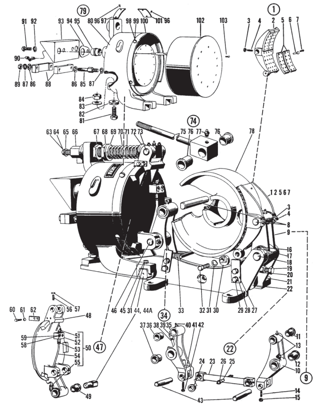 Square D Class 5010 23" Type WB Brake, Folio 5