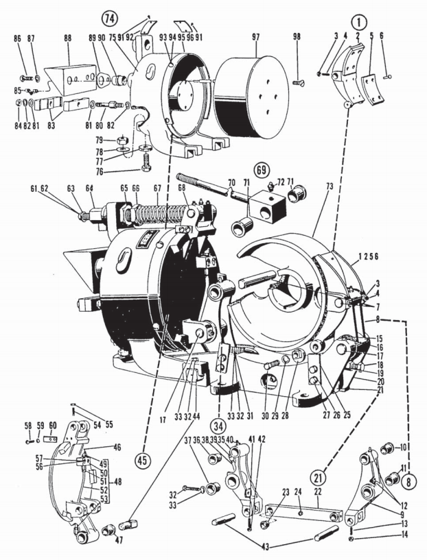 Square D Class 5010 8" Type WB Brake, Folio 5