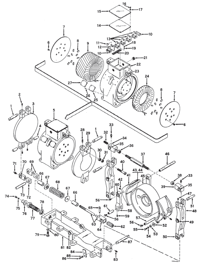 Square D Class 5060 13" Type AT Adjustable Torque Brake