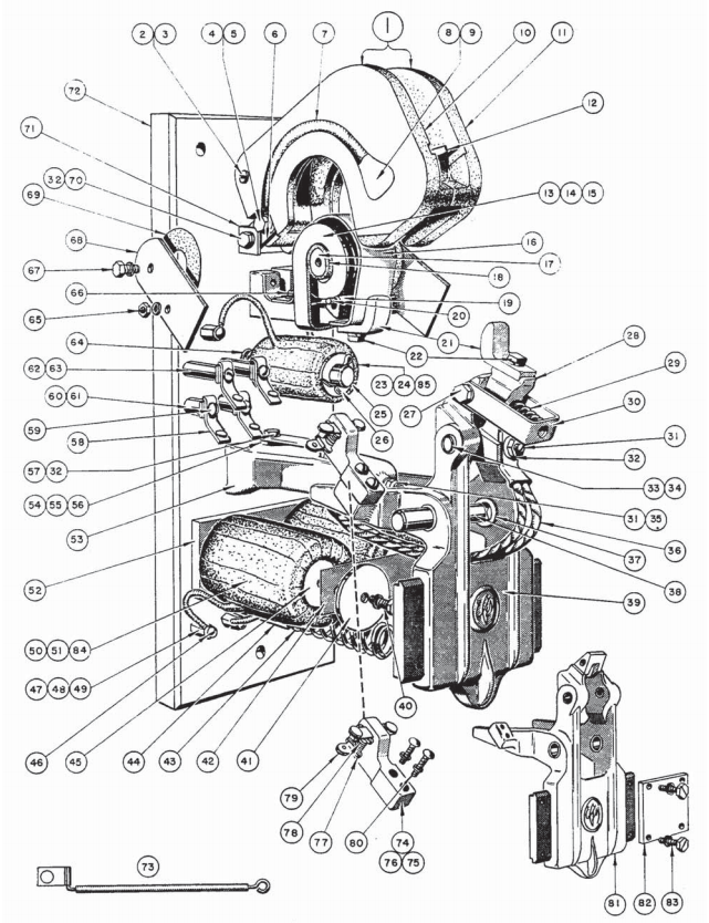 Square D No. 2 Single Pole Spring Closed Type L Line-Arc Contactor, Folio 3