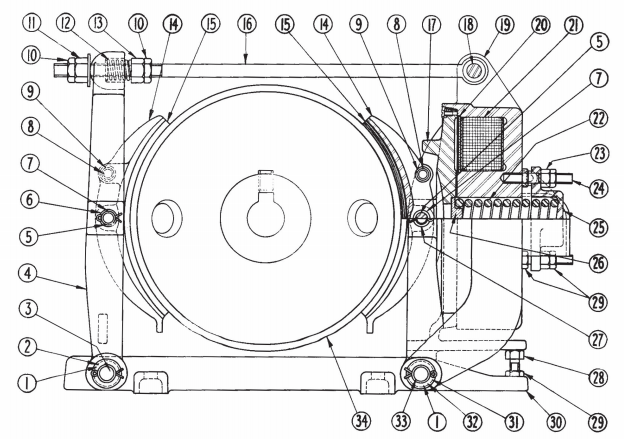 Cutler Hammer No. 503 14" Type "M" Brake