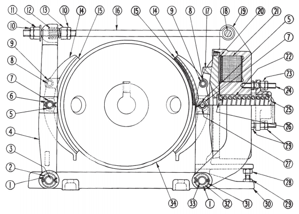 Cutler Hammer No. 503 8" Type "M" Brake