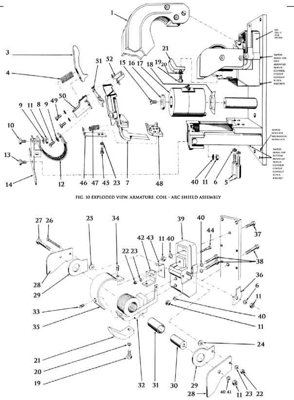 Clark D.C. Magnetic Contactor Type KD 100 Amp