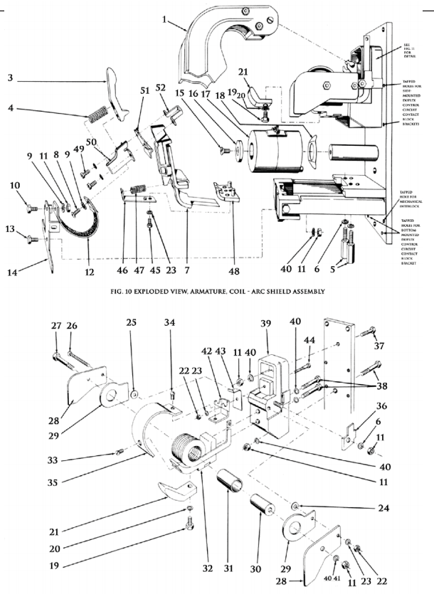 Clark D.C. Magnetic Contactor Type KD 300 Amp